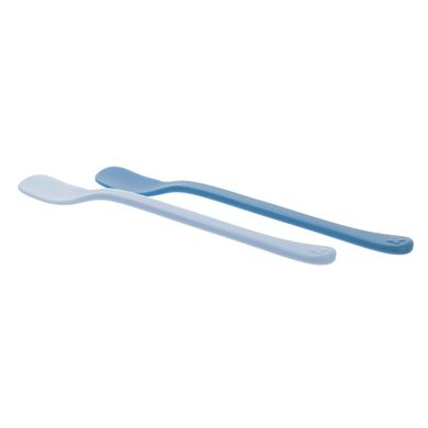 Akuku, zestaw łyżeczek do nauki karmienia, niebieski, 2 szt.