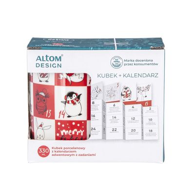 Altom Design, kubek prosty, Kalendarz Adwentowy, 330 ml