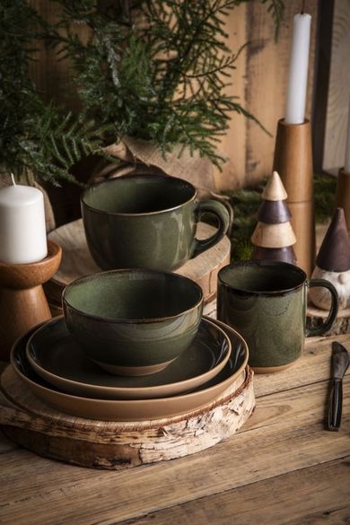 Altom Design, Reactive Forest, miska ceramiczna, 13,5 cm, 580 ml