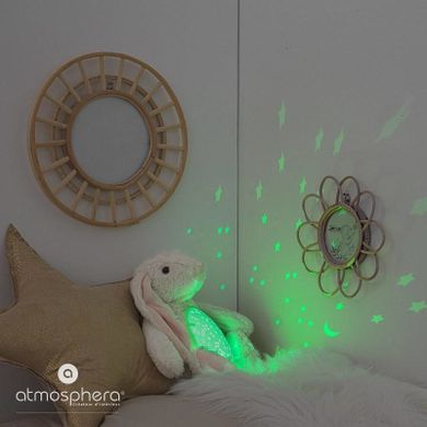 Atmosphera for kids, Króliczek, pluszowy projektor ze światłem, 34 cm