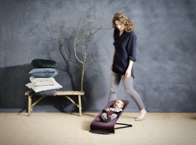 BabyBjörn, Balance Soft, leżaczek, bordowy