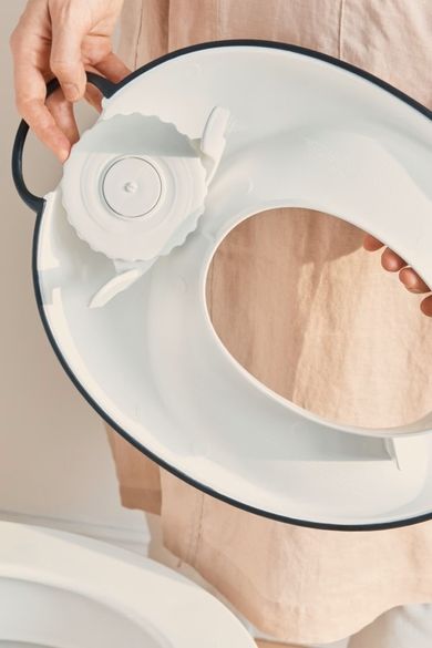 BabyBjörn, nakładka na deskę sedesową, biało-czarna