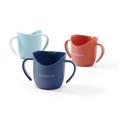 BabyOno, Flow, ergonomiczny kubek treningowy, pomarańczowy