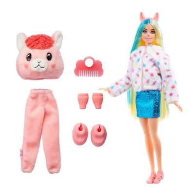 Barbie, Cutie Reveal, lalka lama z akcesoriami, seria 2