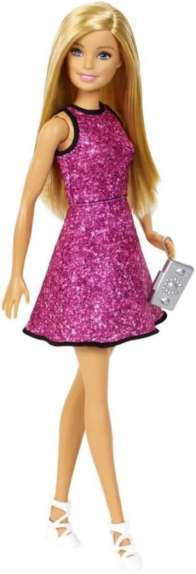 Barbie, lalka blondynka, zestaw z ubrankami i akcesoriami