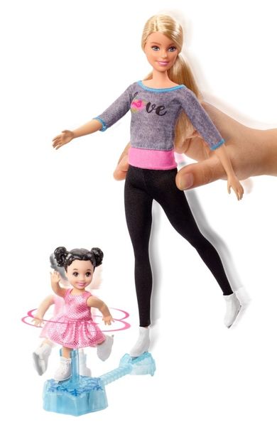 Barbie, Łyżwiarka, lalka, mini-laleczka i akcesoria