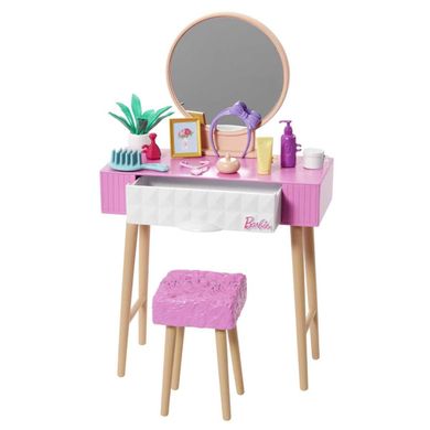 Barbie, mebelek i dekoracje #3, toaletka, zestaw akcesoriów bez lalki