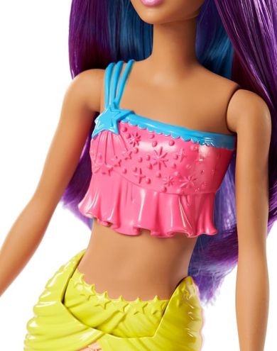 Barbie Syrenka, lalka z fioletowymi włosami