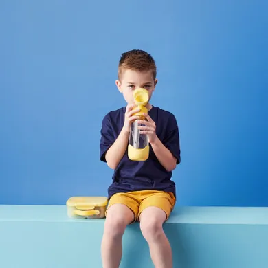 B.Box, Lemon Twist, butelka na wodę tritanowa ze słomką, 600 ml