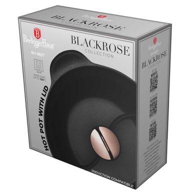 Berlinger Haus, garnek tytanowy hot pot z pokrywą, black rose, 30 cm