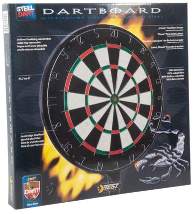 Best Sporting, tarcza do darta deluxe, sizalowa, 45,5 cm