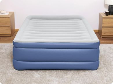 Bestway, materac dmuchany dwuosobowy z pompką elektryczną, 203xx61 cm