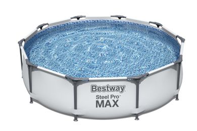 Bestway, Steel Pro Max, basen stelażowy z pompą filtracyjną, 3,05-0,76m
