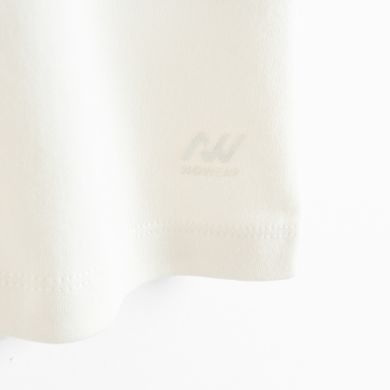 Biała koszulka basic z bawełny czesanej NOWEAR