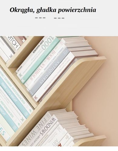 Biblioteczka, regał na książki w kształcie drzewa 5-poziomowy