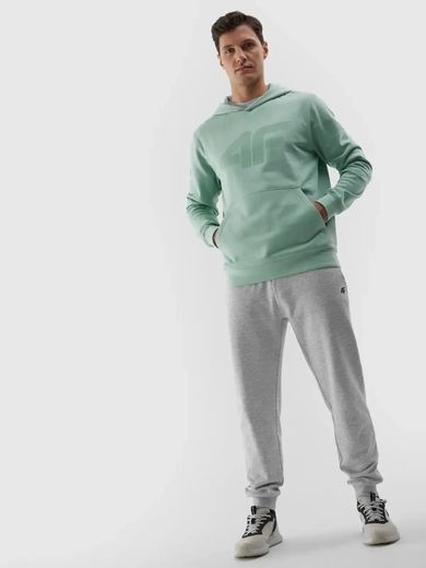 Bluza męska z kapturem, miętowa, 4F