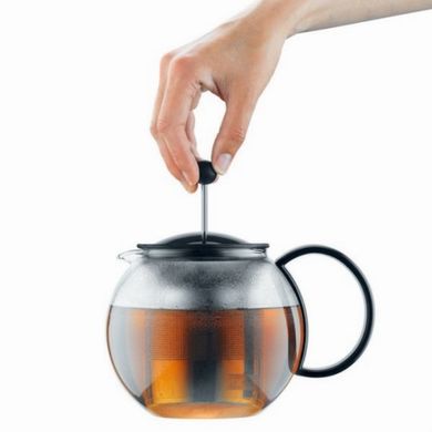 Bodum, Assam, zaparzacz z sitkiem, czarny, 0,5 l