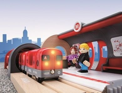 Brio World, Metro, zestaw startowy, zabawka drewniana