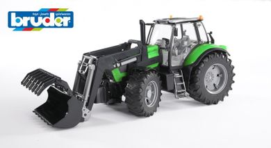 Bruder, Traktor Deutz Agrotron X720 z ładowarką czołową