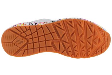 Buty sportowe damskie, białe, Skechers Uno-Loving Love
