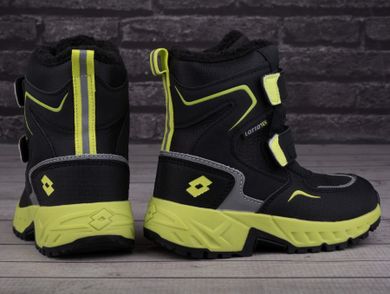 Buty zimowe dziecięce, ocieplane, czarne, Lotto