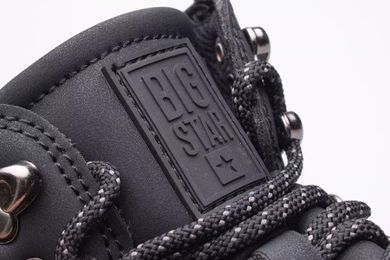Buty zimowe męskie, czarne, Big Star