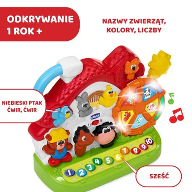 Chicco, Mówiąca farma, zabawka edukacyjna, dwujęzyczna