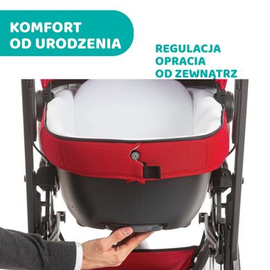 Chicco, Trio Activ3, wózek wielofunkcyjny 3w1, Red Berry