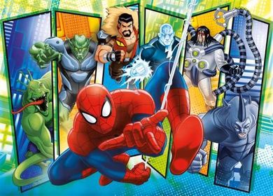Clementoni, Spider-Man, puzzle 4w1, zestaw, 360 elementów