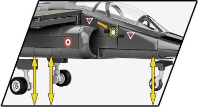 Cobi, Armed Forces Samolot Dassault Alpha Jet, 364 elementy
