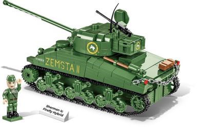 Cobi, Historical Collection, World War II, Sherman IC Firefly Hybrid, Klocki, 1:35, 601 elementów