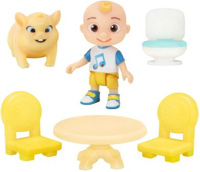 CoComelon, domek Pop n'Play, zestaw z figurkami i akcesoriami