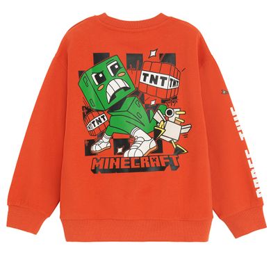 Cool Club, Bluza chłopięca, ceglana, Minecraft