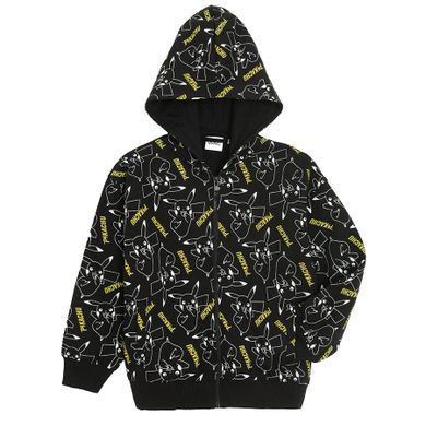 Cool Club, Bluza chłopięca z kapturem, rozpinana, czarna, Pokemon