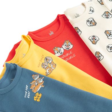 Cool Club, Body chłopięce z krótkim rękawem, mix, Chip i Dale Brygada RR, zestaw, 4 szt.