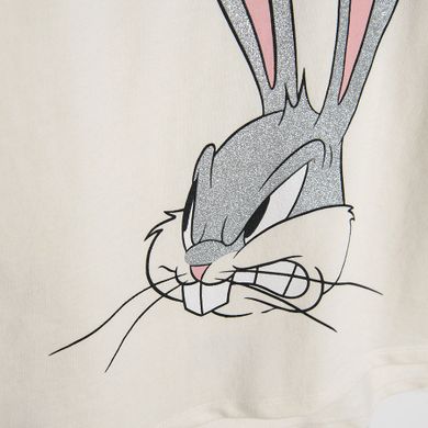 Cool Club, Komplet dziewczęcy, Bluza, Legginsy, ecru, grafitowy, Looney Tunes