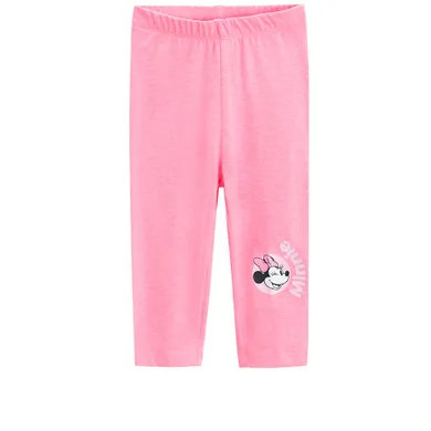 Cool Club, Komplet dziewczęcy, T-shirt, Legginsy, kolarki, różowy, Myszka Minnie