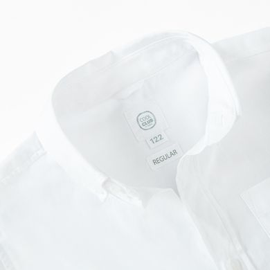 Cool Club, Koszula chłopięca z długim rękawem, regular, biała