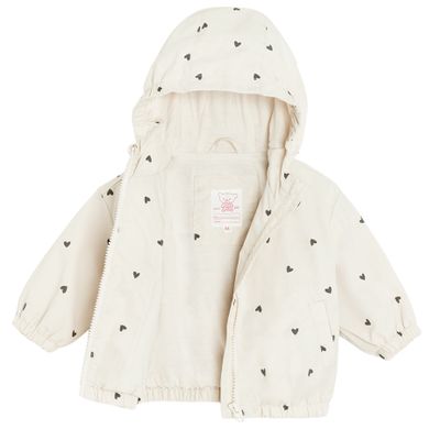 Cool Club, Kurtka dziewczęca z kapturem, biała