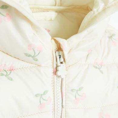 Cool Club, Kurtka dziewczęca z kapturem, ecru