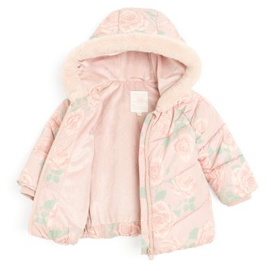Cool Club, Kurtka dziewczęca z kapturem, ocieplana, różowa