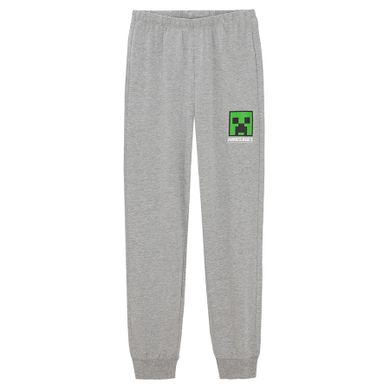 Cool Club, Piżama chłopięca, szara, Minecraft