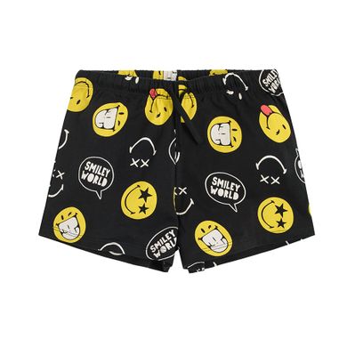 Cool Club, Piżama dziewczęca, biało-czarna, Smiley World