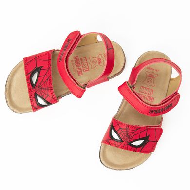Cool Club, Sandały chłopięce, czerwone, skórzana wkładka, Spider-Man