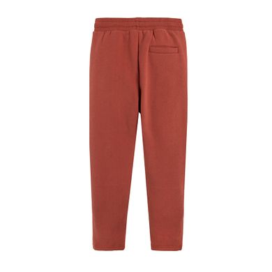 Cool Club, Spodnie dresowe chłopięce, slim fit, czerwone, suwaki na nogawkach