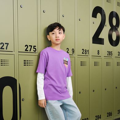 Cool Club, T-shirt chłopięcy, fioletowy