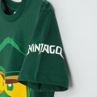 Cool Club, T-shirt chłopięcy, zielony, LEGO Ninjago
