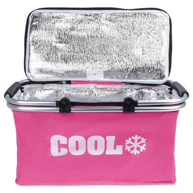 Cool, torba termiczna, koszyk, różowa, 35l