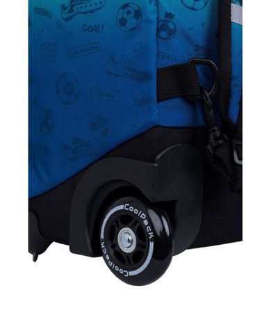 CoolPack, Jack, plecak szkolny, 2-komorowy, na kółkach, Football