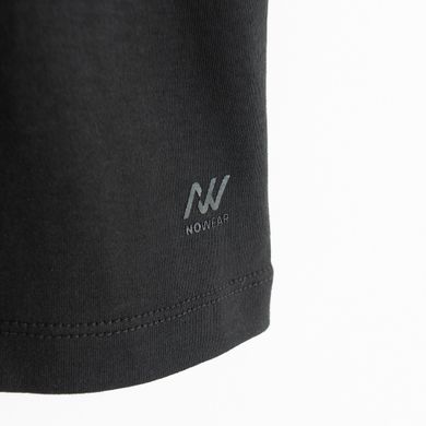 Czarna koszulka basic z bawełny czesanej NOWEAR